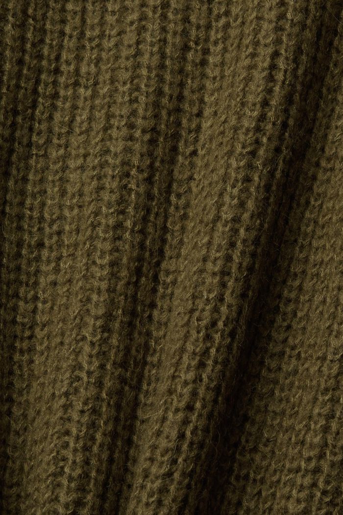 Mouwloze trui van een wolmix, KHAKI GREEN, detail image number 5