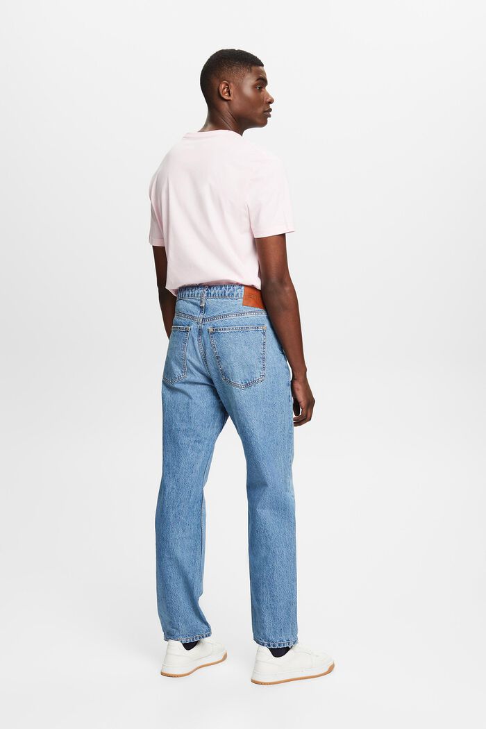Casual retro jeans met middelhoge taille, BLUE LIGHT WASHED, detail image number 2