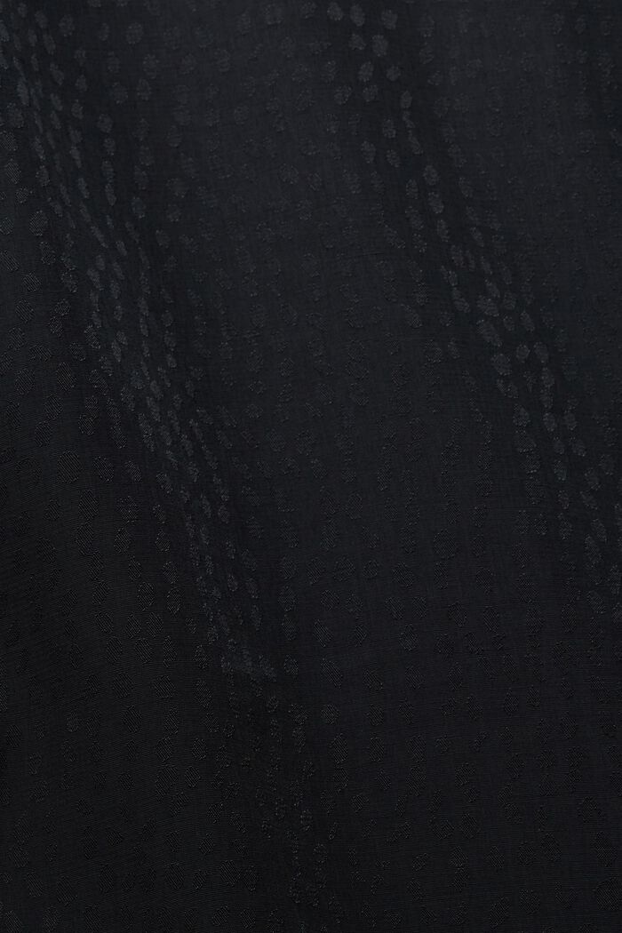 Satijnen blouse met motief, BLACK, detail image number 5