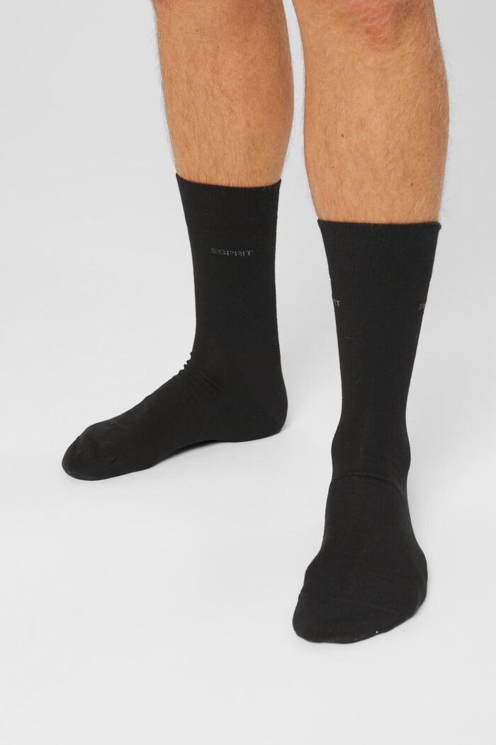 10 paar sokken van een mix met biologisch katoen, BLACK, detail image number 1