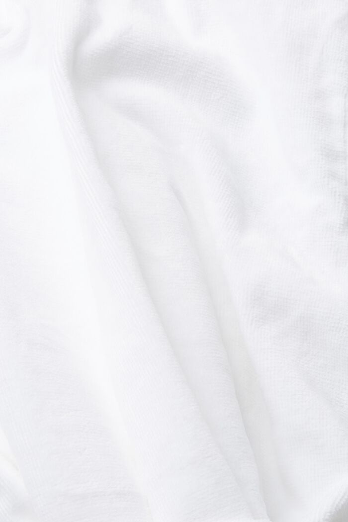 Velours badjas, 100% katoen, WHITE, detail image number 4