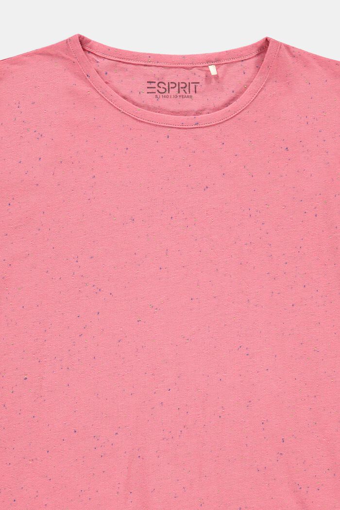 Boxy T-shirt met kleurrijke noppenstructuur, PINK, detail image number 2