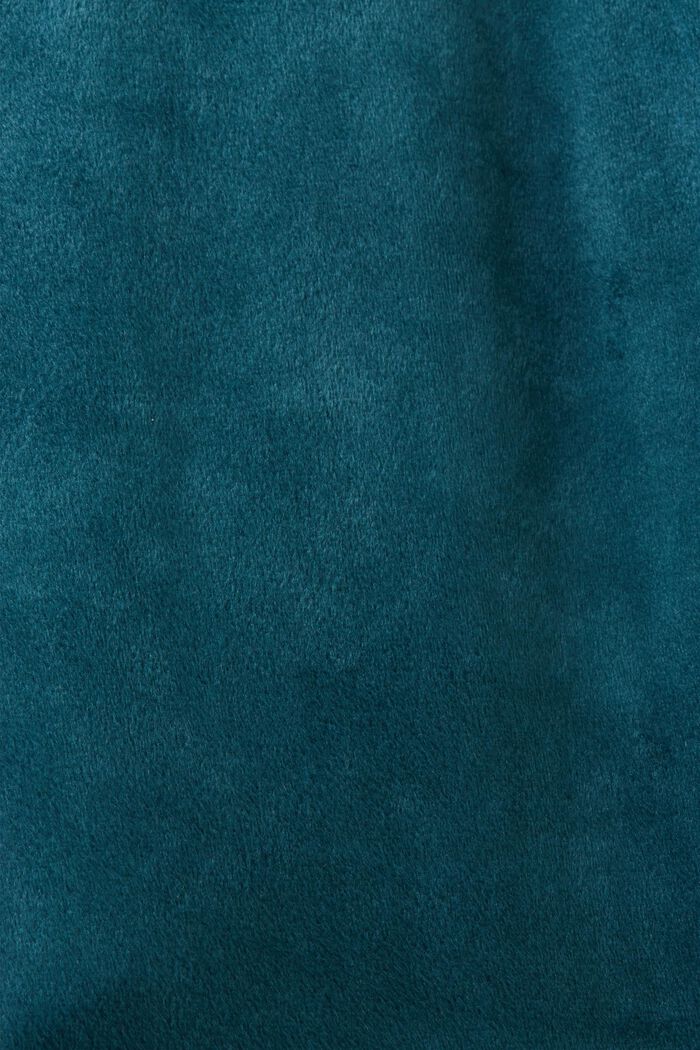 Fluwelen loungebroek, PETROL BLUE, detail image number 4