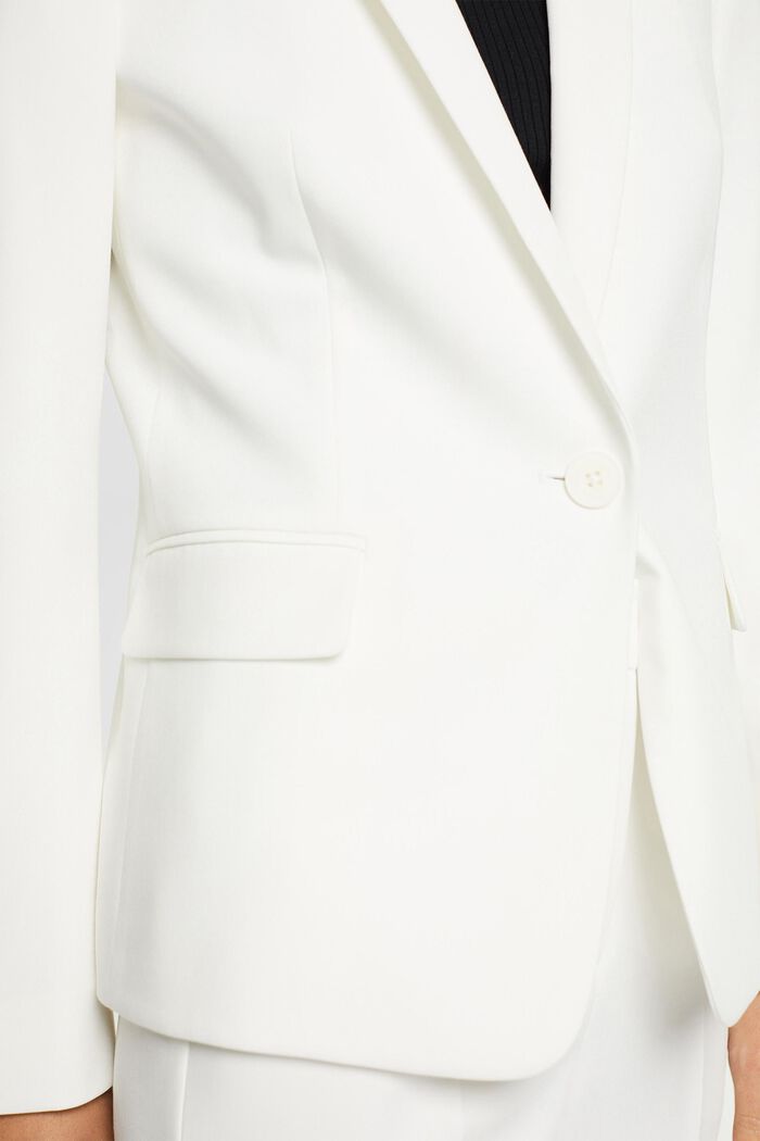 Getailleerde blazer met één knoop , OFF WHITE, detail image number 2