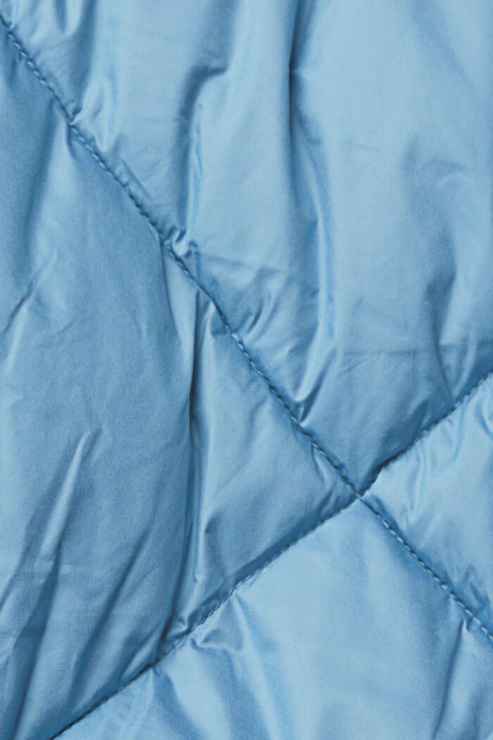 Lange mantel met ruitvormig stiksel, BLUE LAVENDER, detail image number 1