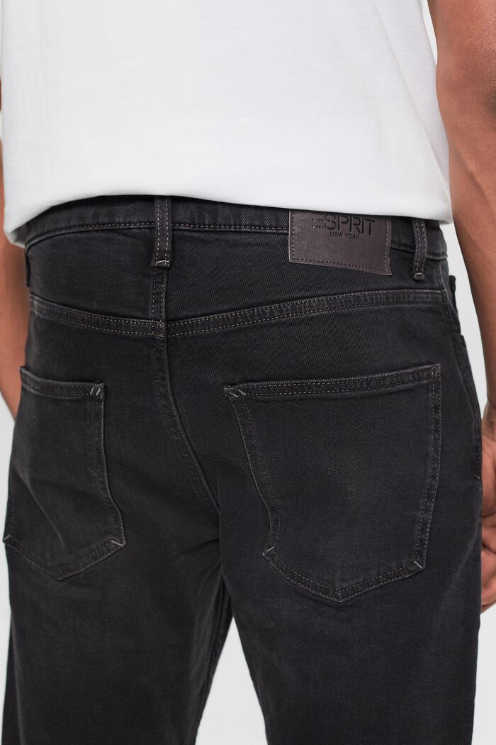 Slim fit jeans, BLACK DARK WASHED, detail image number 4