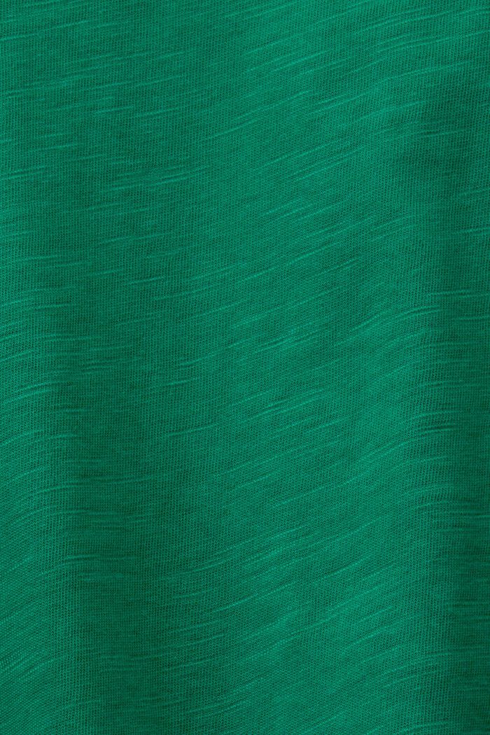 Jersey longsleeve, 100% katoen, DARK GREEN, detail image number 5