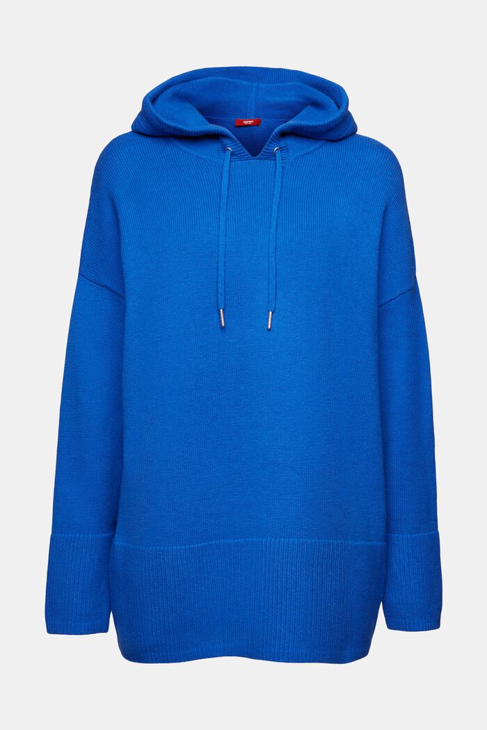 Trui met hoodie, BRIGHT BLUE, detail image number 7