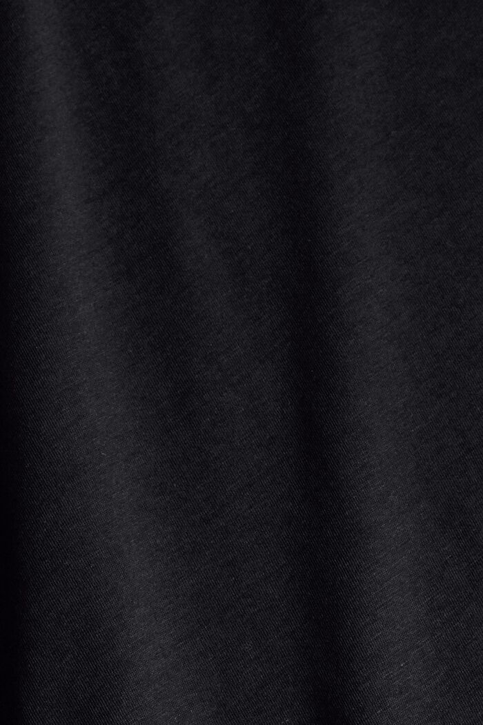 Met TENCEL™: oversized T-shirt, BLACK, detail image number 4