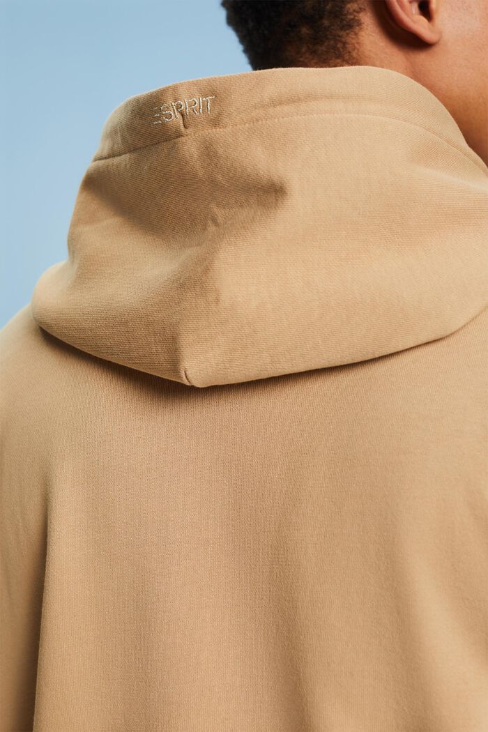 Uniseks oversized hoodie met print, BEIGE, detail image number 4