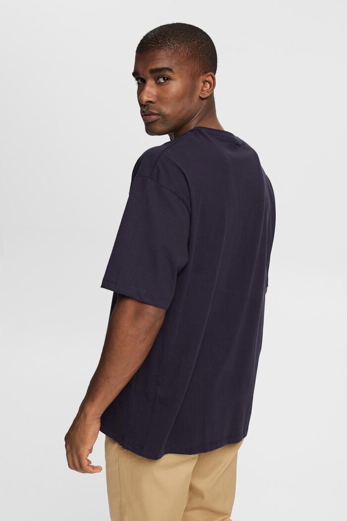 Oversized jersey T-shirt, NAVY, detail image number 3