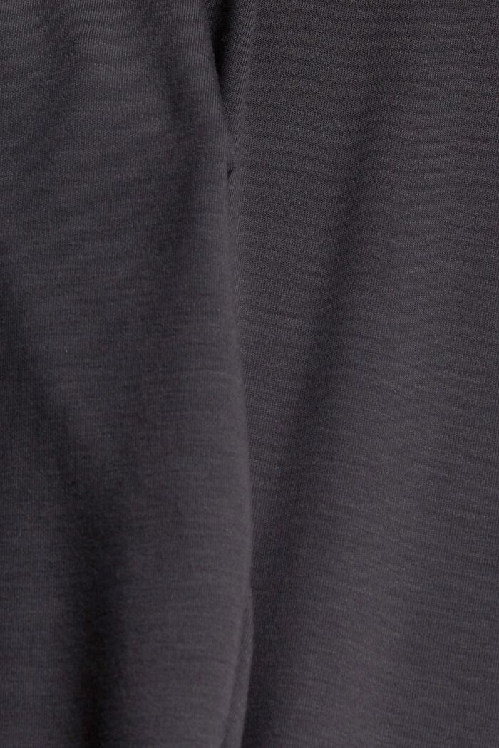 Jersey broek met elastische band van TENCEL™, ANTHRACITE, detail image number 4