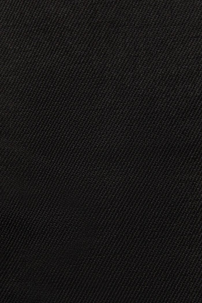 Straight fit jeans met coating, BLACK RINSE, detail image number 6