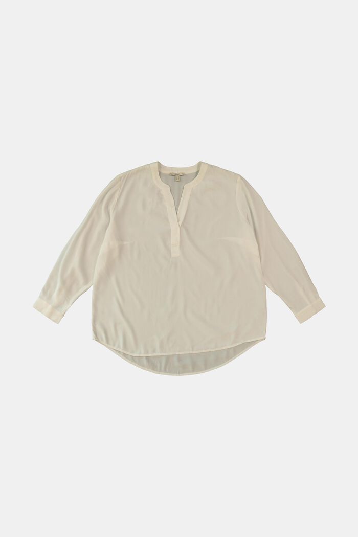 CURVY blouse van LENZING™ ECOVERO™, OFF WHITE, detail image number 0
