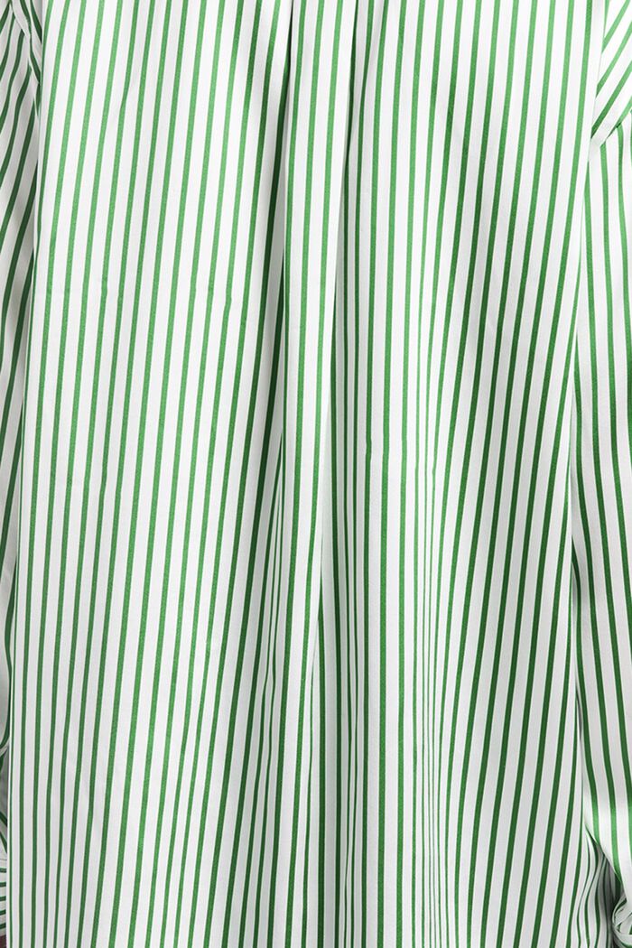 Gestreept shirt van zijde-charmeuse, GREEN, detail image number 6