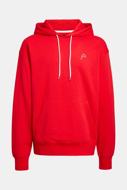 Hoodie Color Dolphin, ORANGE RED, overview