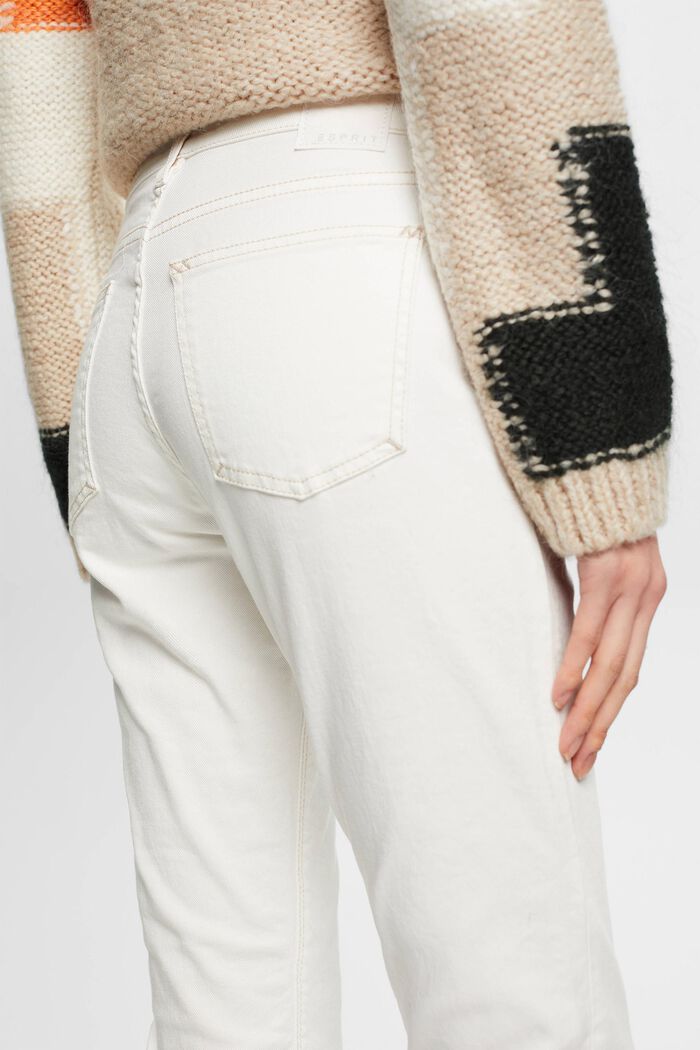 Slim fit-jeans met middelhoge taille, WHITE, detail image number 2