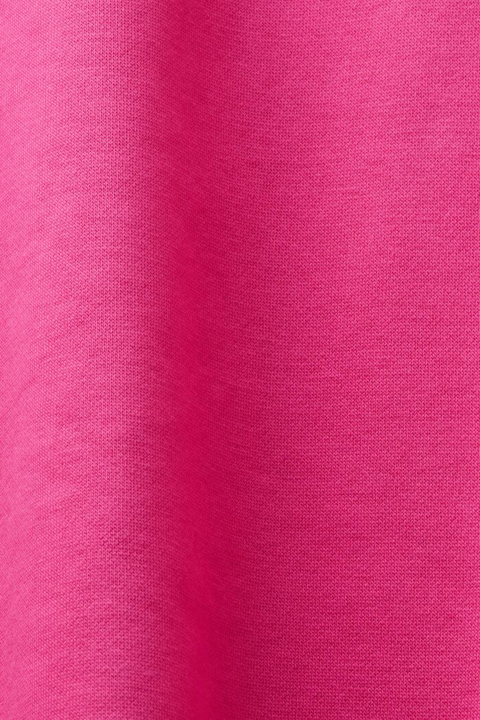 Sweatshirt met opstaande kraag en logo, PINK FUCHSIA, detail image number 5