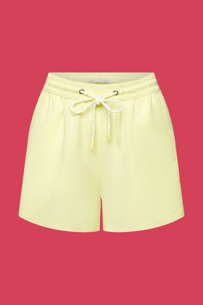 Pull-on short met tunnelkoord in de taille, YELLOW, detail image number 8