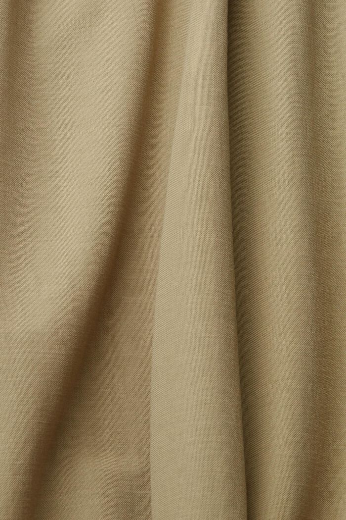 Midi-jurk met ceintuur, LENZING™ ECOVERO™, KHAKI GREEN, detail image number 4