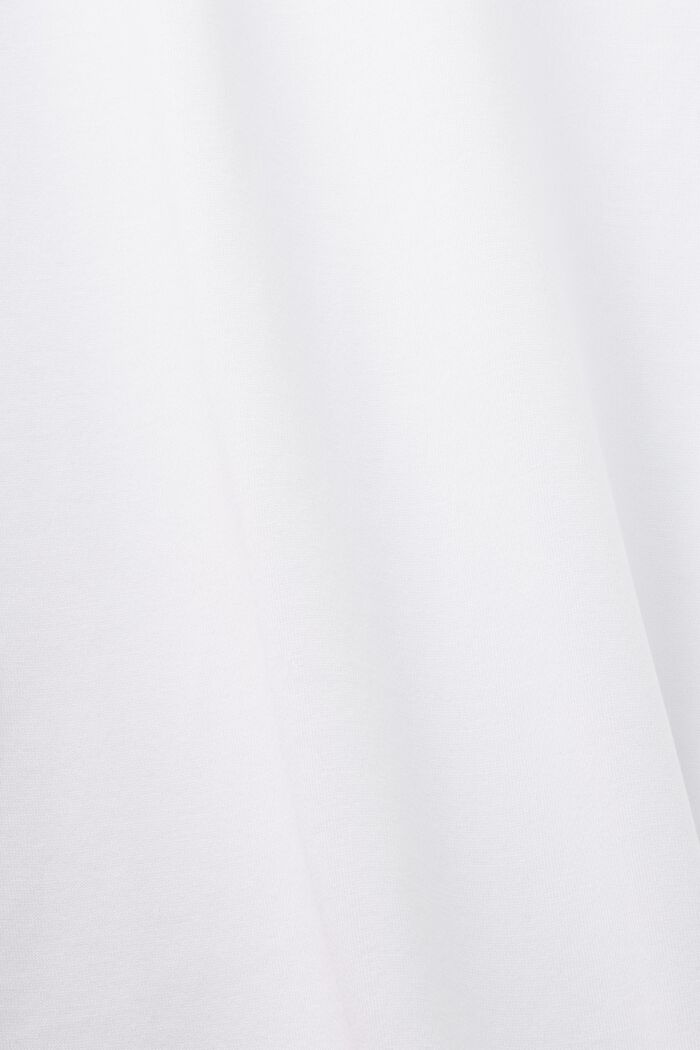 Jersey T-shirt met ronde hals, 100% katoen, WHITE, detail image number 5