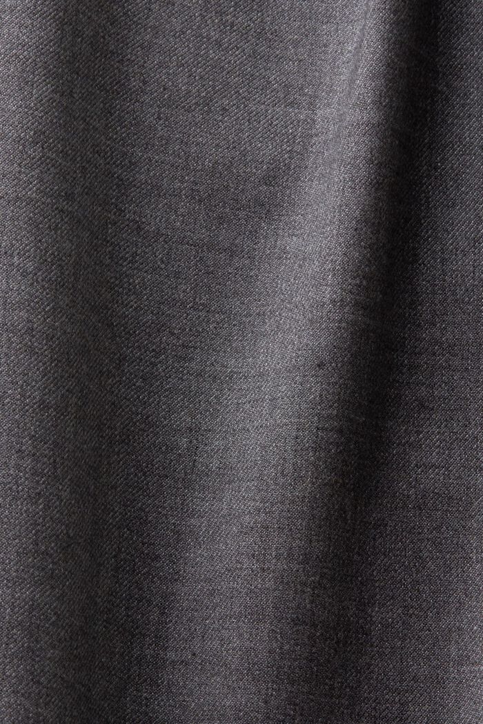 Geplisseerde broek met wijde pijpen en hoge taille, MEDIUM GREY, detail image number 5