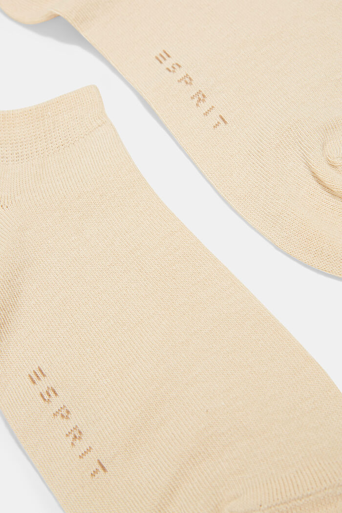 Set van 2 paar sokken, organic cotton, CREAM, detail image number 1