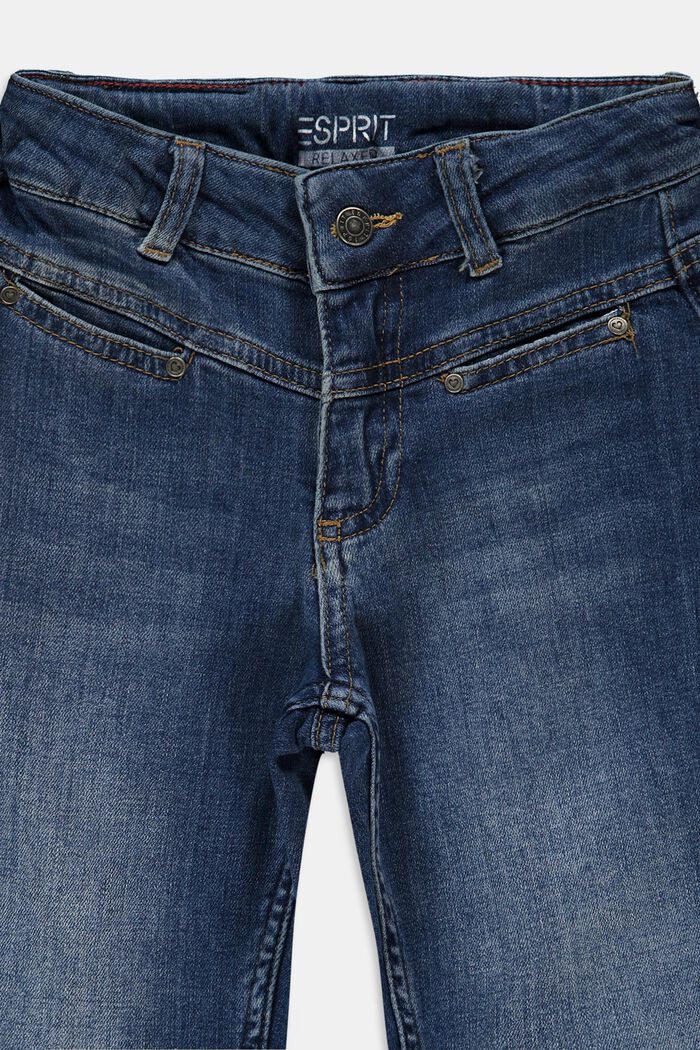 Jeans met ballonmodel en verstelbare band, BLUE MEDIUM WASHED, detail image number 2