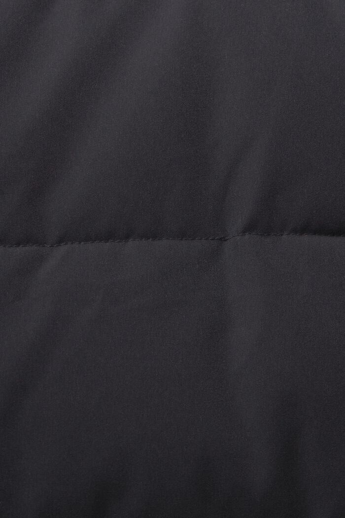 Gewatteerde jas met afneembare capuchon, BLACK, detail image number 6