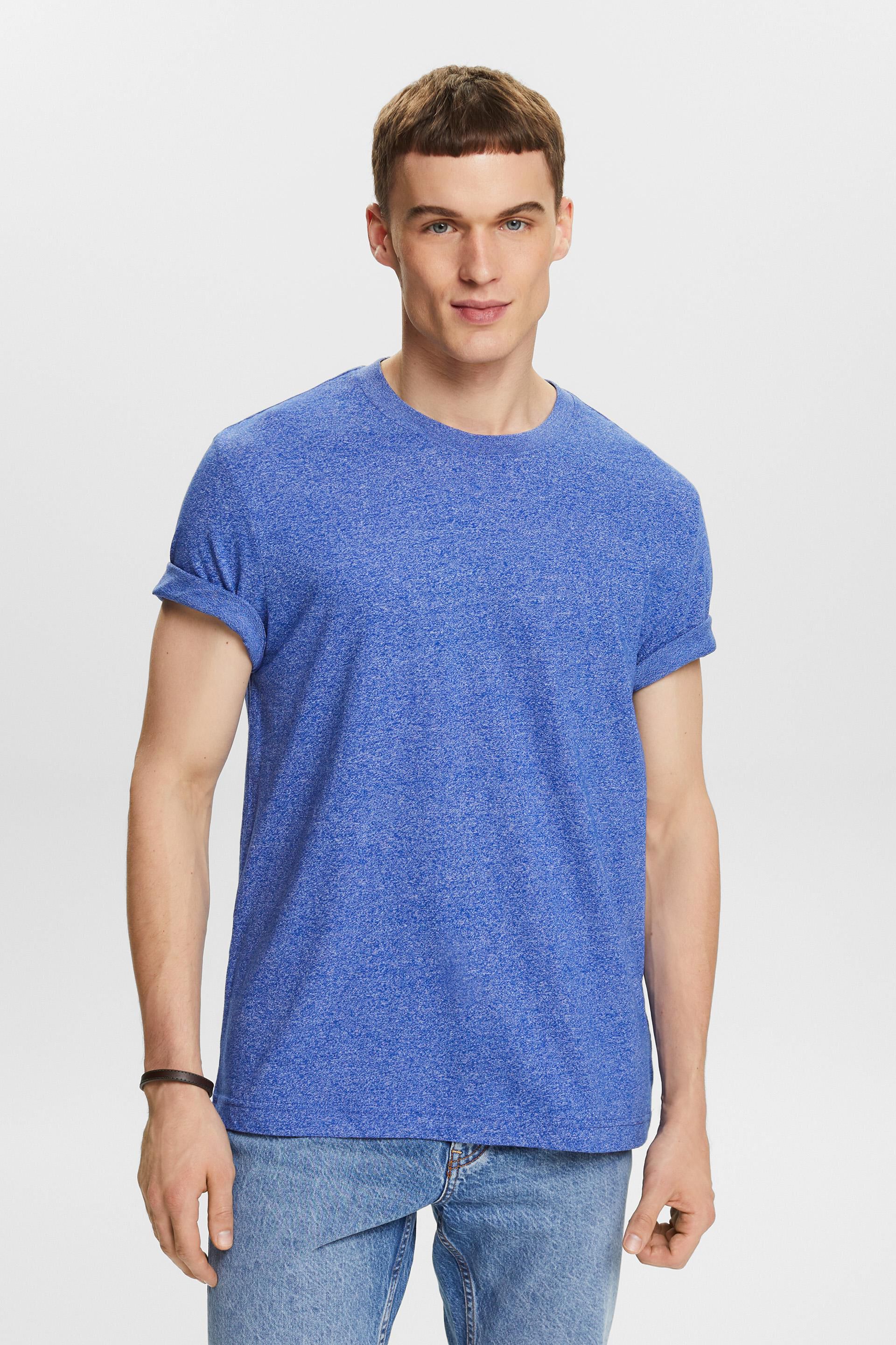 Blauw Gemêleerd T-shirt