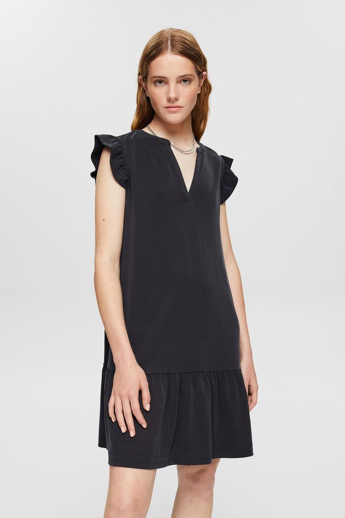 Jersey jurk met TENCEL™, BLACK, detail image number 1