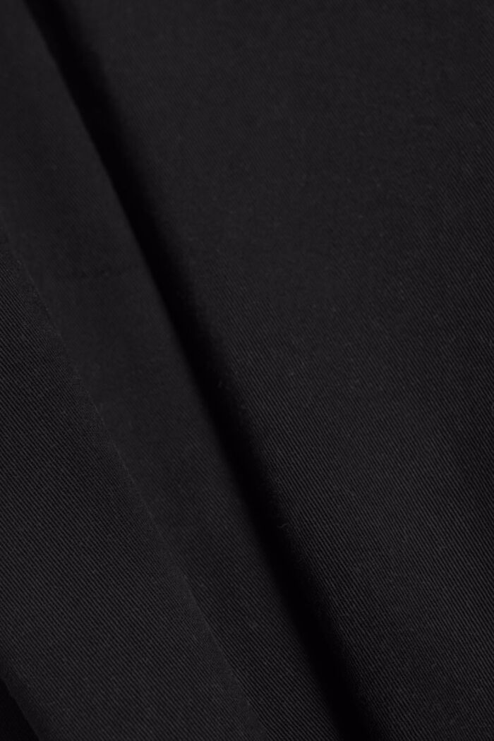 Stretchbroek met caprilengte, BLACK, detail image number 4