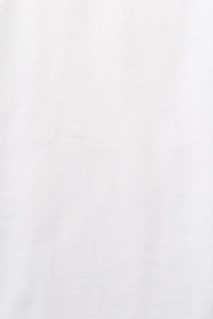 T-shirt van katoen met print, WHITE, detail image number 5