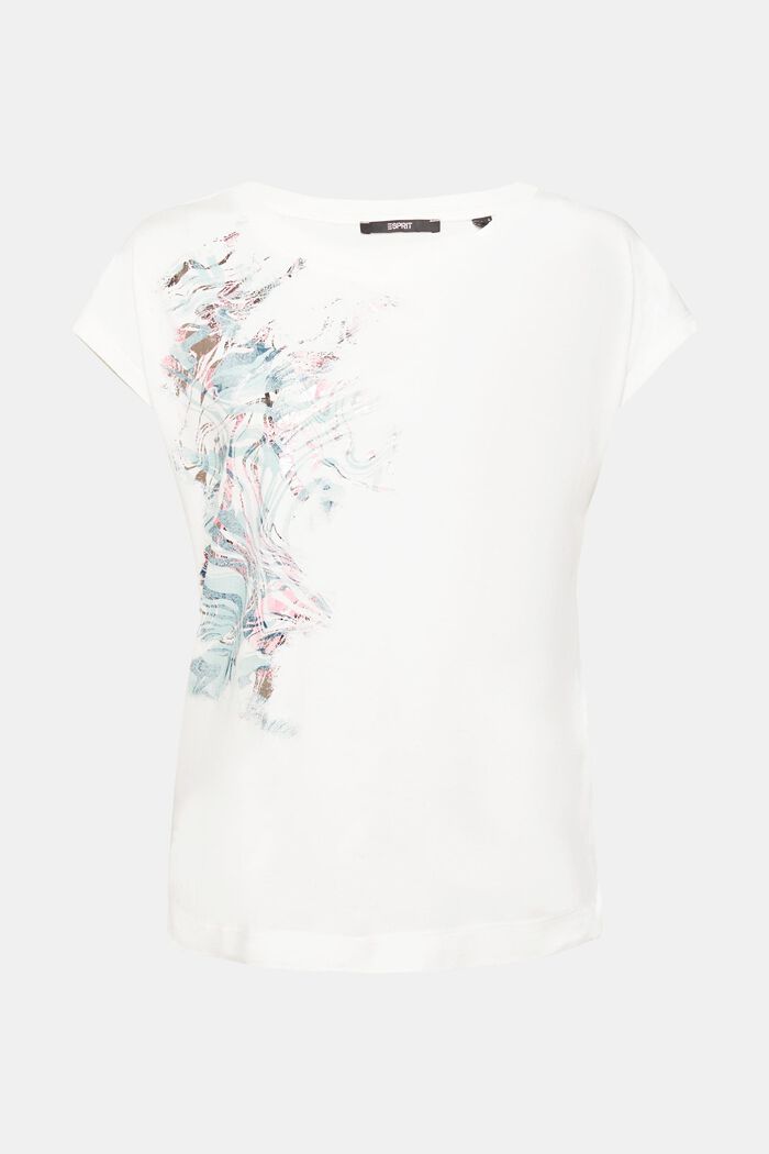 T-shirt met pailletjes, LENZING™ ECOVERO™, OFF WHITE, detail image number 5