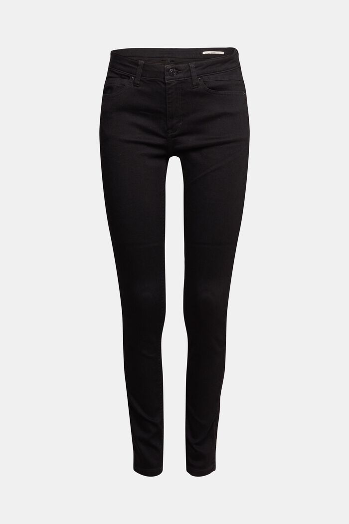 Jeans van een katoenmix met comfortabele stretch, BLACK RINSE, detail image number 7