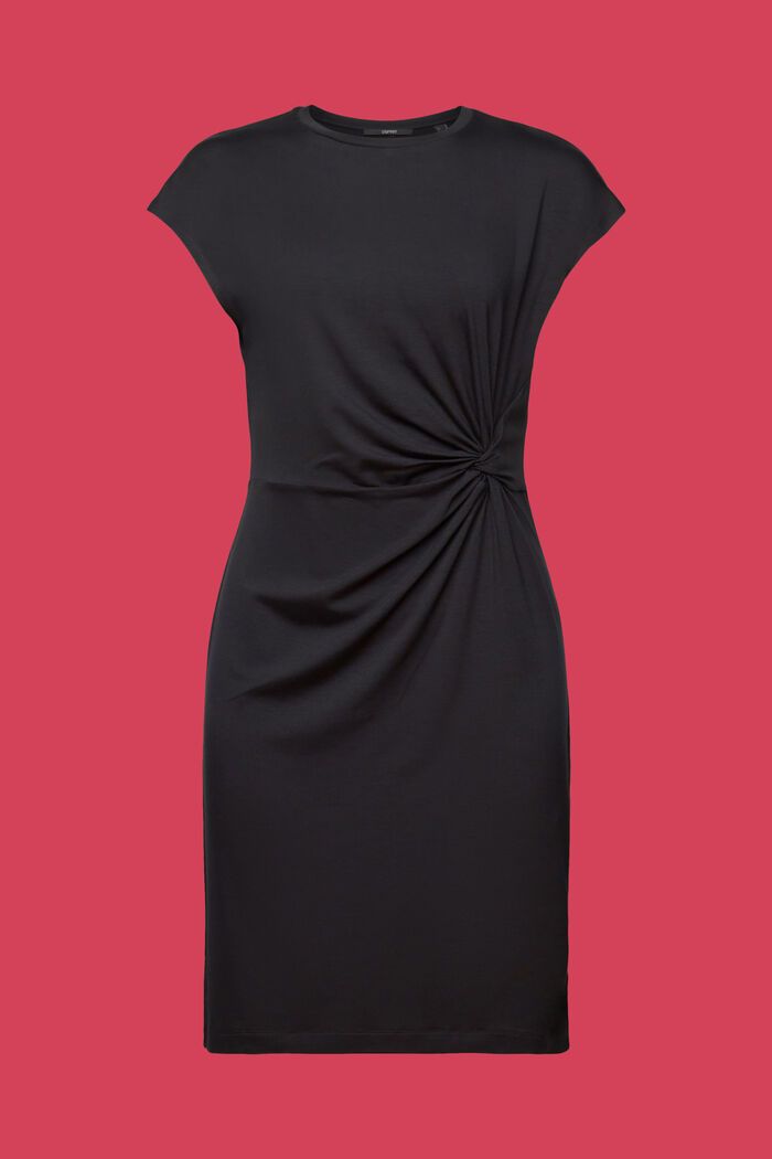 Jersey jurk, LENZING™ ECOVERO™, ANTHRACITE, detail image number 6