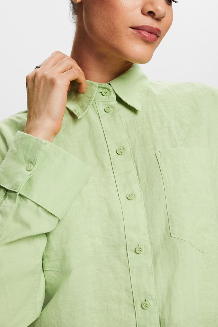 Blouses woven, LIGHT GREEN, detail image number 3