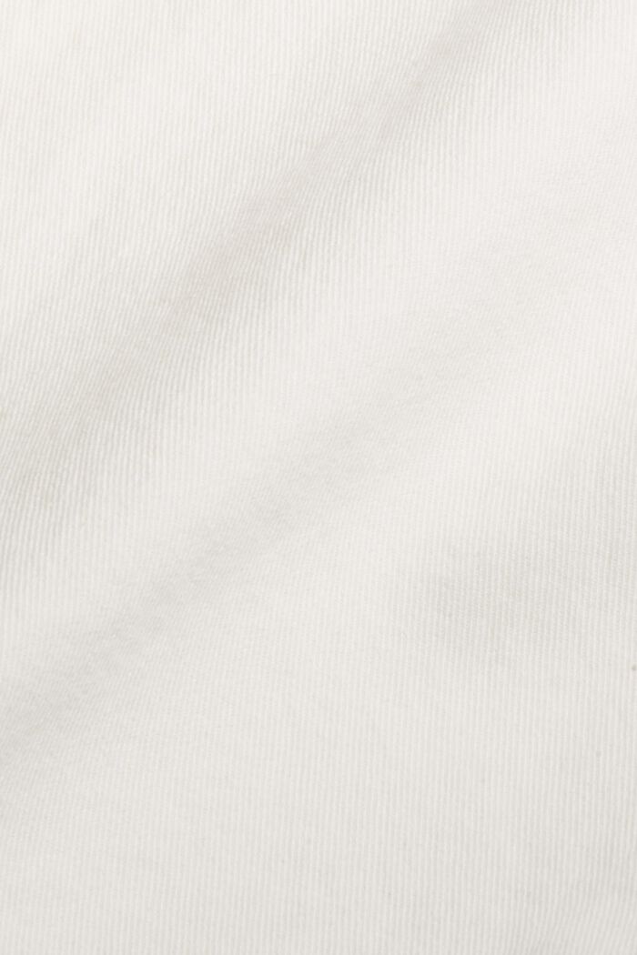 Cropped jeans met een hoge band, biologisch katoen, OFF WHITE, detail image number 4