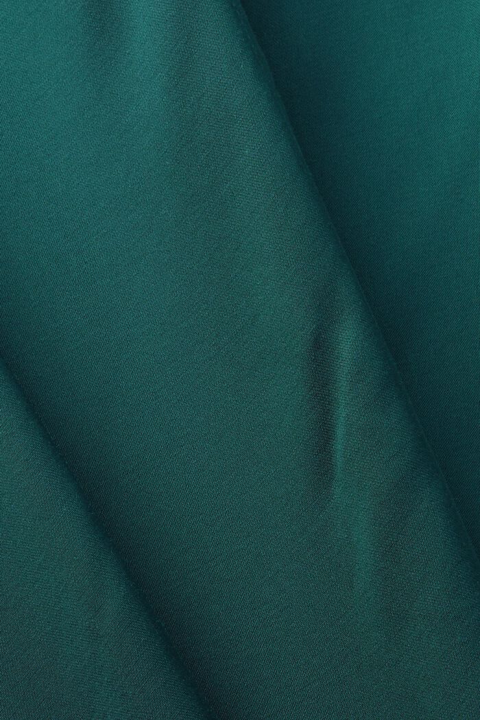 Satijnen jurk met ceintuur, EMERALD GREEN, detail image number 5