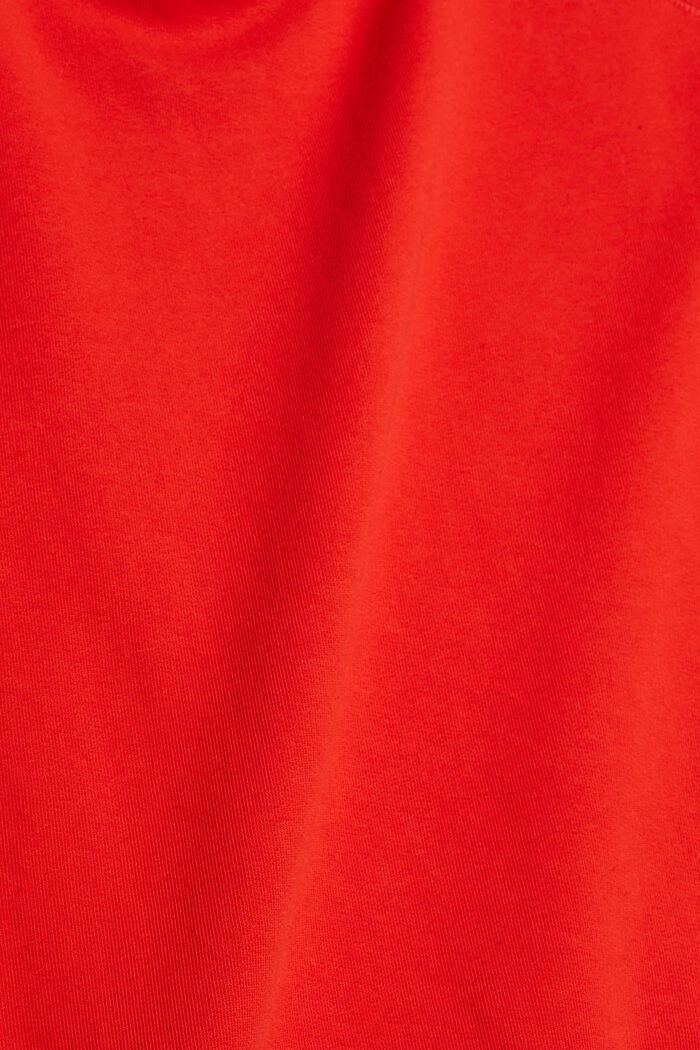 Sweatshirt van zuiver katoen, ORANGE RED, detail image number 4