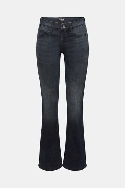 Bootcut-jeans met middelhoge taille