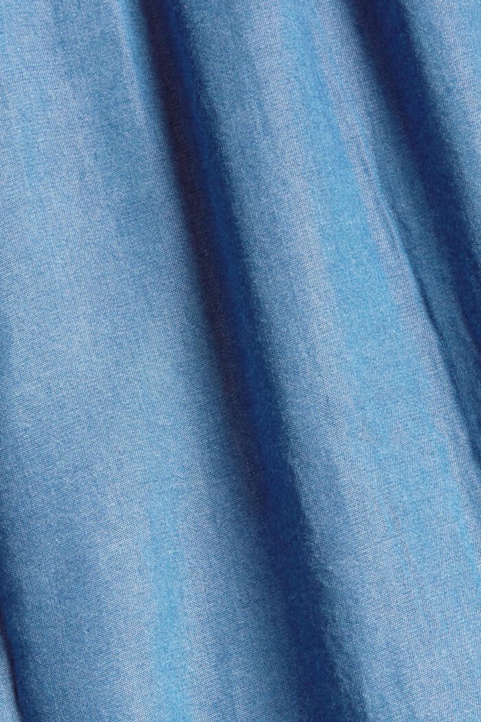 Jurk met een denim look en knoopsluiting, BLUE, detail image number 5