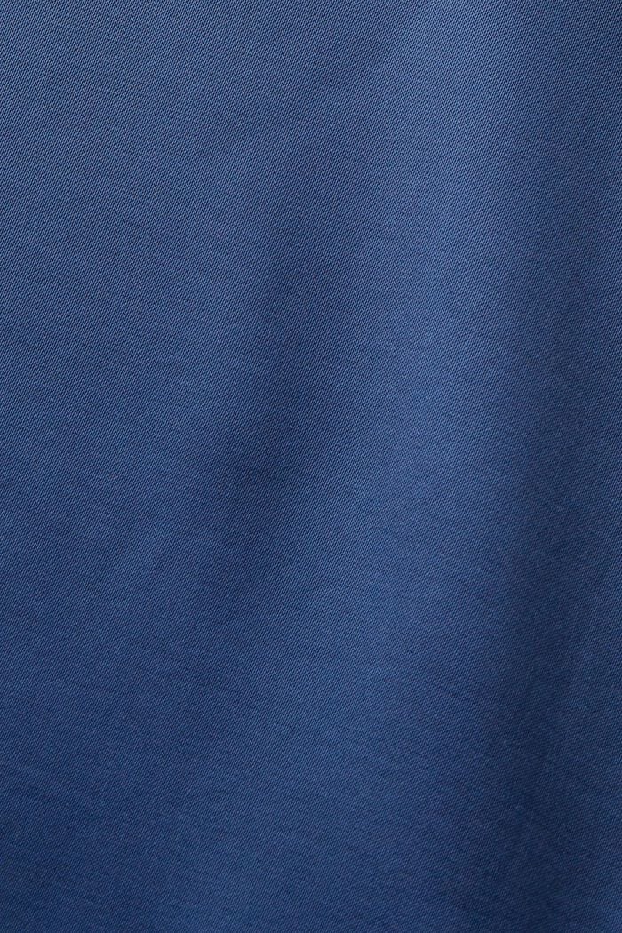 Satijnen blouse met knopen op de voorkant, GREY BLUE, detail image number 5