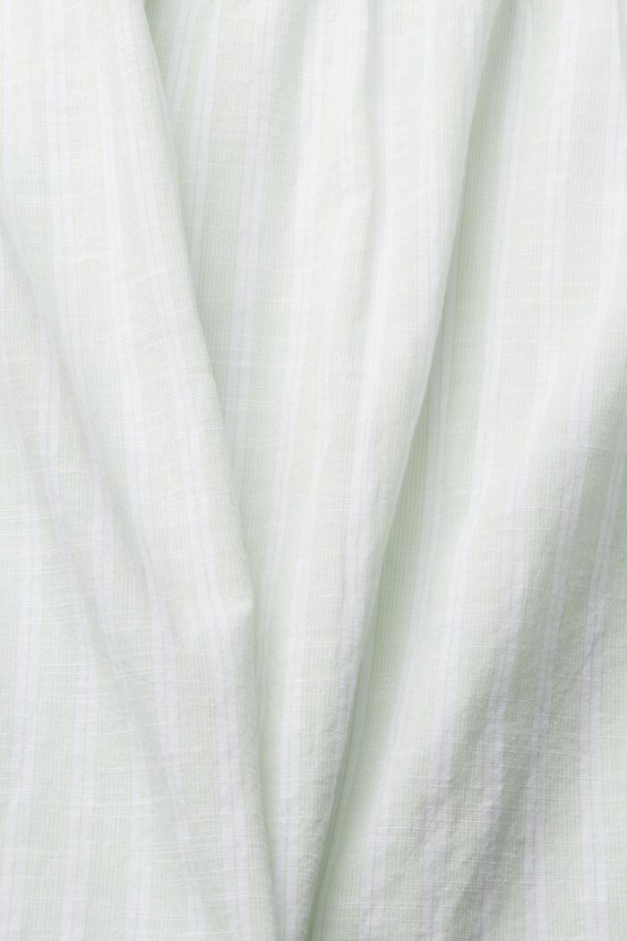 Geruite blousetop van 100% katoen, PASTEL GREEN, detail image number 5