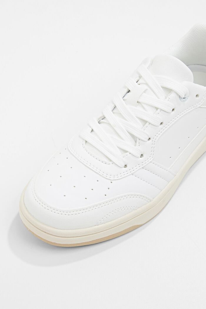 Sneakers van imitatieleer, WHITE, detail image number 2