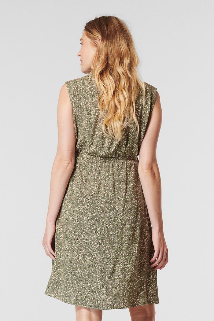 Positie-jurk met motief, LENZING™ ECOVERO™, REAL OLIVE, detail image number 2