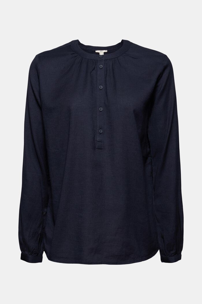 Henley blouse van 100% katoen