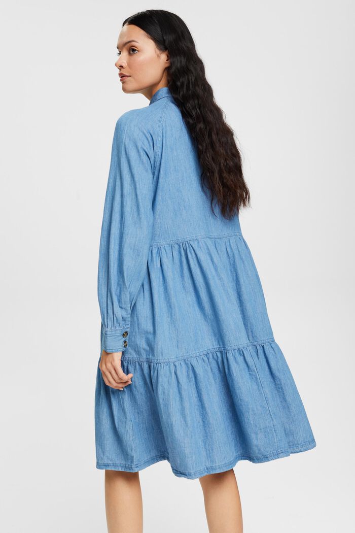 Denim jurk, BLUE MEDIUM WASHED, detail image number 3