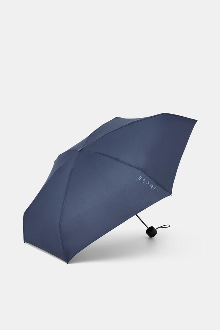 Effen mini opvouwbare paraplu, BLUE, detail image number 2