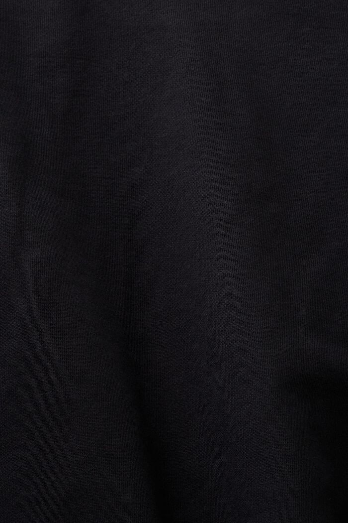 Cropped sweatshirt met logo, BLACK, detail image number 5
